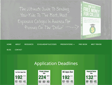 Tablet Screenshot of collegefundingremedies.com